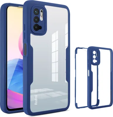 Image de Etui Redmi Note 10 5G, protection complète à 360° avec protecteur d'écran intégré pour Xiaomi Redmi Note 10 5G Bleu
