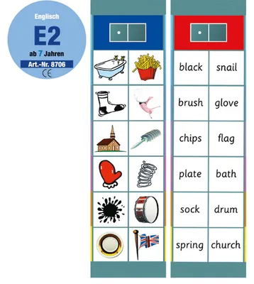 Produktbild von 68706 - Set E 2: Englisch - Flocards, Figurenspiel, für 1 Spieler, ab 7 Jahren