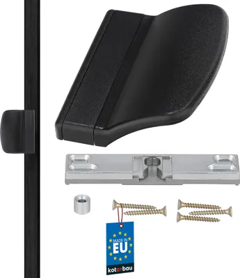 Immagine prodotto di KOTARBAU® Maniglia Porta Finestra PVC Nero Maniglia Della Porta del Balcone con Scrocco Facile da Installare