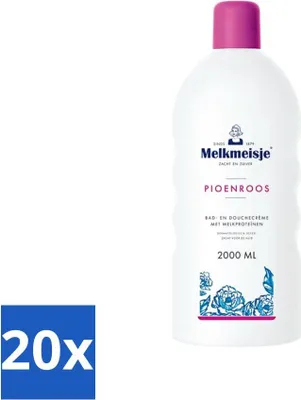 Produktbild von Milkmaid Bade- und Duschcreme Pfingstrose 2000 ml - Vorteilspack - 20 Stücke