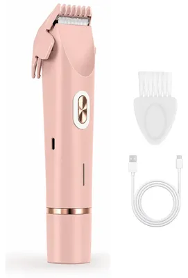 Produktbild von INF 2-in-1 Elektrischer Damenrasierer: Sanfte Haarentfernung für Sie & Ihn Rosa