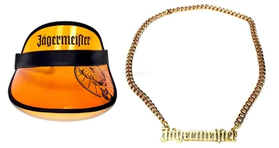 Produktbild von Jägermeister Party Set - Visor Kappe + Goldkette