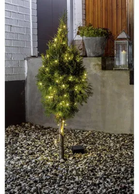 Lichterkette, 20 LEDs, warmweiß, batteriebetrieben, IP44, Timer