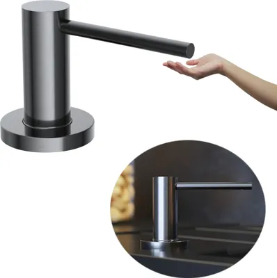 Produktbild von Granitan | Dozierungssystem Gun Grey - 300 ml - Stilvoll und funktional - Perfekt für moderne Küchen