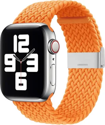 Produktbild von Geflochtenes Stoffarmband für Apple Watch 42/44/45/49 mm - Orange