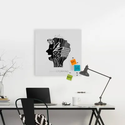 Immagine prodotto di Lavagna magnetica quadrata 50x50 cm per l'ufficio moderno e il brainstorming
