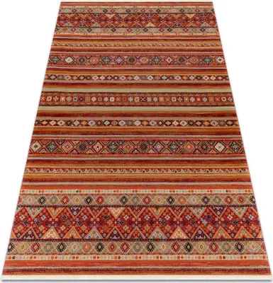 Zdjęcie produktu dla Dywan wełniany KESHAN Frędzle, orientalny 7685/53578 terakota pomarańczowy 250x340 cm