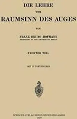 Produktbild von Die Lehre vom Raumsinn des Auges