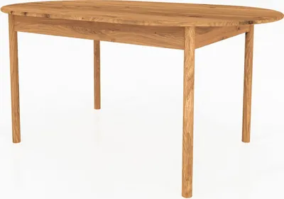 Produktbild von Esstisch Zola oval aus Wildeiche massiv 80x180 cm