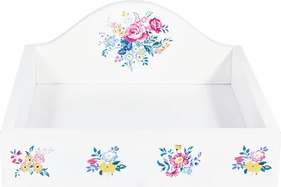 Produktbild von Greengate Elina Serviettenhalter white 19x19x4cm