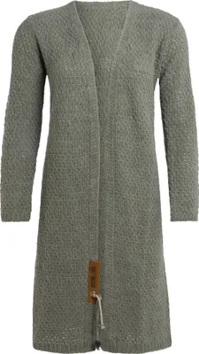 Produktbild von Knit Factory Luna Lange Strickjacke - Urban Green - 40/42