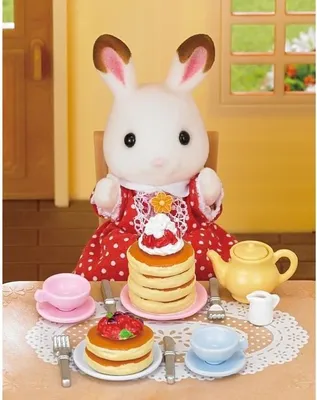 Produktbild von Pfannkuchen-Tee-Set, Sylvanian Families, Küchenzubehör für Kinder, Ab 3 Jahren, Mit Zubehör