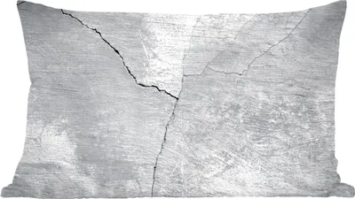 Produktbild von MuchoWow® Zierkissen Sofakissen Wohnzimmer Dekokissen 50x30 cm Beton - Riss - Grau - Wohnzimmerdekoration - Polster mit Photo
