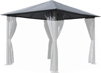 Produktbild von Ersatzdach für Pavillon Paris 3x3m Pavillondach Platingrau