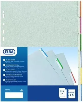 Obrázek produktu pro Elba 400006688 interleaf Polypropylen (PP) Vícebarevný