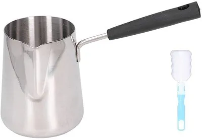 Productafbeelding van 600ml Turkse Koffiepot van RVS met Koelhandvat