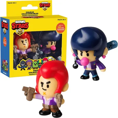 Immagine prodotto di Statuetta da collezione P.M.I. Brawl Stars - Confezione da 2 - Colt a BIbi