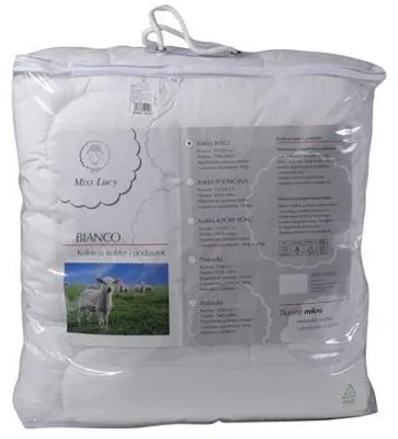 Immagine prodotto di Coperta trapuntata Miss Lucy Bianco, 220x200 cm, morbida e soffice
