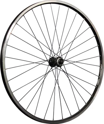 Produktbild von ! 28 Zoll Vorderrad Ryde Zac19 geöst Shimano HB-QC400 Nabe Disc Center Lock V-Brake schwarz