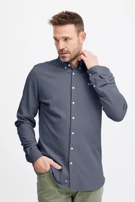 Produktbild von FQ1924 FQSteven Herren Hemd Freizeithemd Herrenhemd mit Kentkragen 100% Baumwolle Regular fit