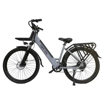 Imagen del producto de Bicicleta Eléctrica PVY P26 - Motor 250W Batería 48V11.6AH Autonomía 100KM Freno de Disco Hidráulico - Gris