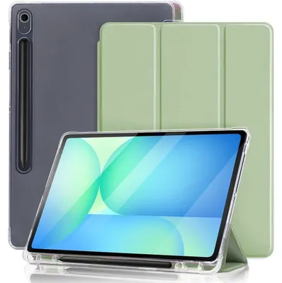 Image de Coque pour Samsung Galaxy Tab S9 (11 Pouces) Protection Antichoc Renforcé avec Porte-Stylet - Vert