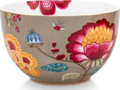 Produktbild von PIP STUDIO Blooming Tales Fantasy Khaki Bowl 23cm