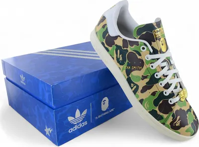 Produktbild von adidas x BAPE - Stan Smith ABC Camo - Herren Schuhe Sneakers Camouflage IG8949 , EU 42 UK 8
