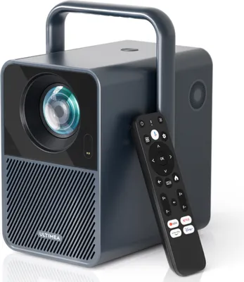 Produktbild von Poseidon E40 Beamer, Android TV 11.0 mit Netflix, Dolby Audio Beamer, 2000:1, 1920 x 1080 px, Tragegriffdesign, Tragbar Projektor Native 1080P