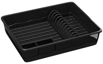 Produktbild von WELLGRO Abtropfgestell - Abtropfgitter - Kunststoff BPA-frei - EU - Schwarz