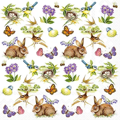 Produktbild von 20 kleine Cocktailservietten Easter Feeling - Kleine Osterfreuden 25x25cm