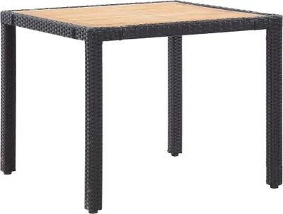 Obrázok produktu pre vidaXL 5-dielny záhradný jedálenský set s vankúšmi Poly ratan Black