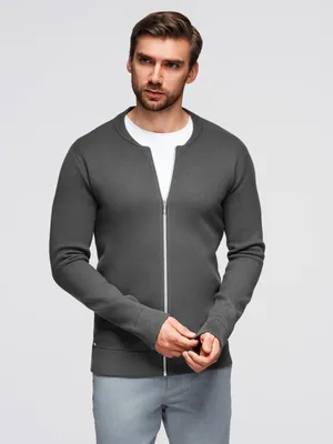 Immagine prodotto di Cardigan Ombre da uomo con zip grafite XL