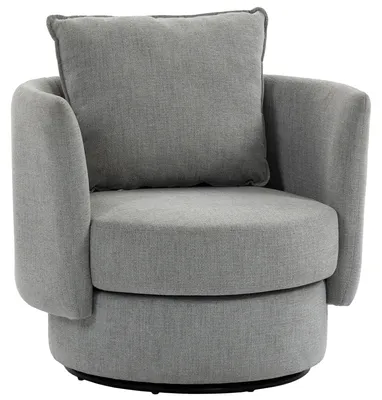 Produktbild von HOMCOM Sessel Wohnzimmer 360° drehbar Loungesessel Relaxsessel mit Kissen