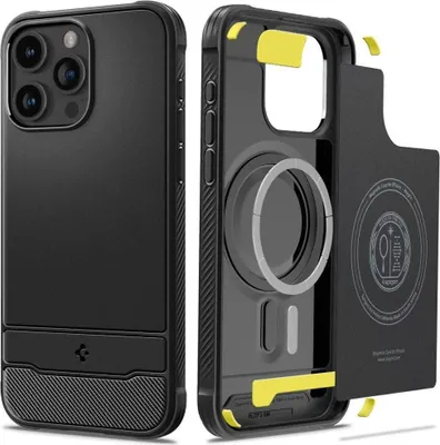 Obrázok produktu pre Puzdro Spigen Rugged Armor na iPhone 15 Pro Max - čierne