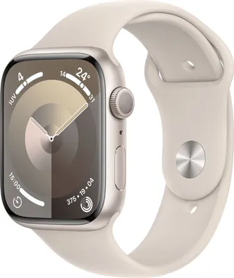 Produktbild von Apple Watch,S9,GPS,45mm,M/L,weiß