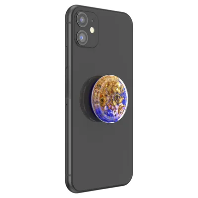 Produktbild von PopSockets PGL Tidepool Cosmic Escape, Griffigkeit, Blau, Gold, Violett, Weiß, Asymmetrisches Muster, Universal, 1 Stück(e), 38,8 mm