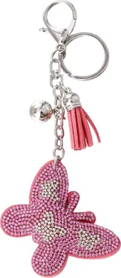 Produktbild von Rosa Schmetterling Anhänger für Schlüssel und Taschen KP2757