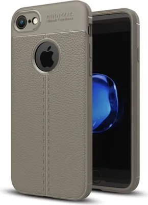 Produktbild von Handy Hülle Schutz Case für Apple iPhone 7 Cover Rahmen Etui Grau