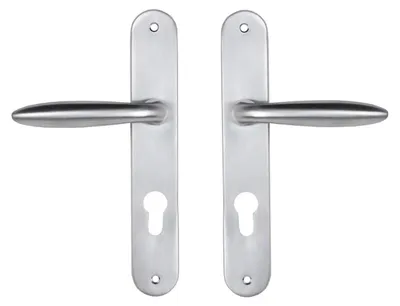 Produktbild von Bricard 984051 Türgriffe, Zamak, auf Skizzenplatte, für Eingangstür, silberfarben