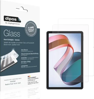 Image de 2x Protection ecrán pour XIAOMI Redmi Pad 10.61 Zoll mat Verre souple Film Protecteur 9H dipos