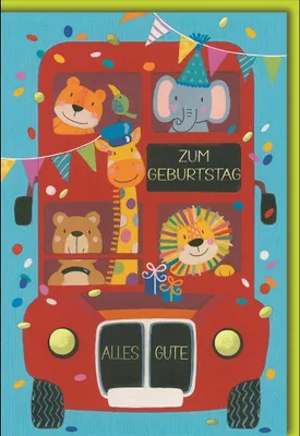 Produktbild von Geburtstag - Glückwunschkarte im Format 11,5 x 17 cm mit Umschlag - Do