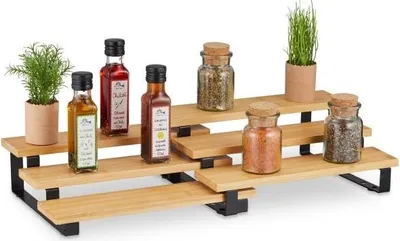 Produktbild von Ausziehbares Gewürzregal aus Bambus