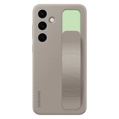 Produktbild von Original Etui für Samsung Galaxy S24 mit Halterung und Standfuß Standing Grip Case grau