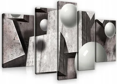 Produktbild von Leinwandbilder Abstrakt 3D Effekt SET 170x100 cm 5 teilig Modern Canvas Bilder XXL Leinwandbild Leinwand Bilder Schlafzimmer Wohnzimmer Wandbilder Kunstdruck Wand Bild auf Leinwand Aufhängefertig