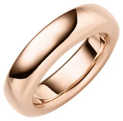 Produktbild von Ring aus 585 Gold Rotgold Breite 6mm glänzend schlicht Fingerring Goldring Innenumfang 56mm Ø17.8mm