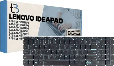 Zdjęcie produktu dla Klawiatura do laptopa Tradebit do modeli Lenovo 32, 35, 63, 79, L340-15IRH, L340-17IRH, L340-15API, L340-15IWL – układ US QWERTY z podświetleniem