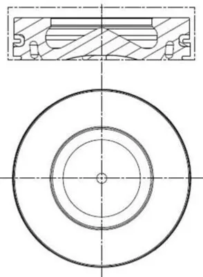 Produktbild von MAHLE 081 PI 00100 000 Kolben für BMW 3 Touring (E91) 3 Limousine (E90) 5 Touring (F11) 1 Schrägheck (E87) 5 Limousine (E60)