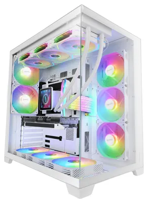 Zdjęcie produktu dla Mars Gaming MCVPROW, Midi Tower, PC, Biały, ATX, micro ATX, Mini-ITX, 3.5", 286 mm