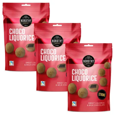 Produktbild von 3x Nordthy Lakritzkugeln Strong 110g